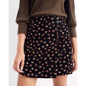 Madewell Floral Mini Skirt